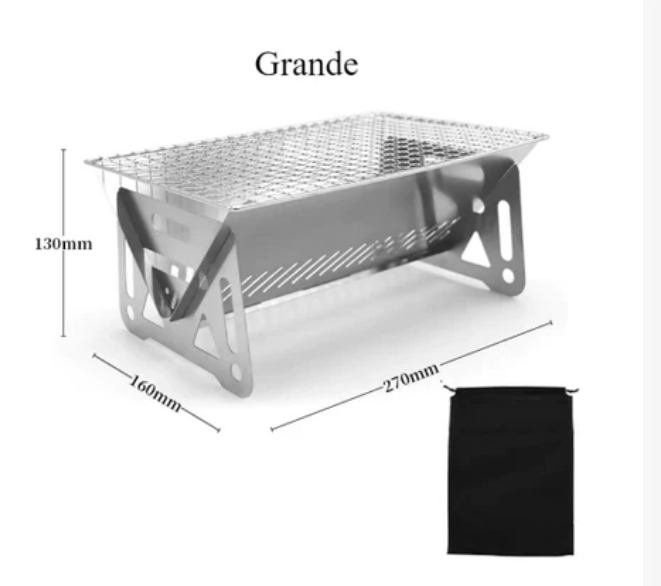 Churrasqueira Portátil InoxGrill [AÇO INOXIDÁVEL]