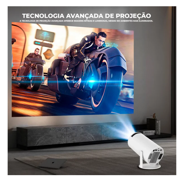 Projetor de Cinema Portátil 4K