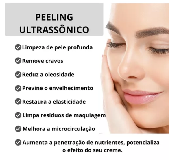 Aparelho de Peeling Ultra Sônico Portátil